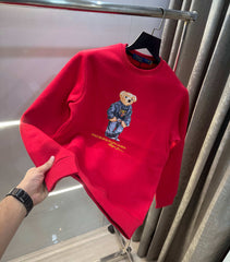 Ralph Lauren Red Teddy Edition Imported Sweatshirt