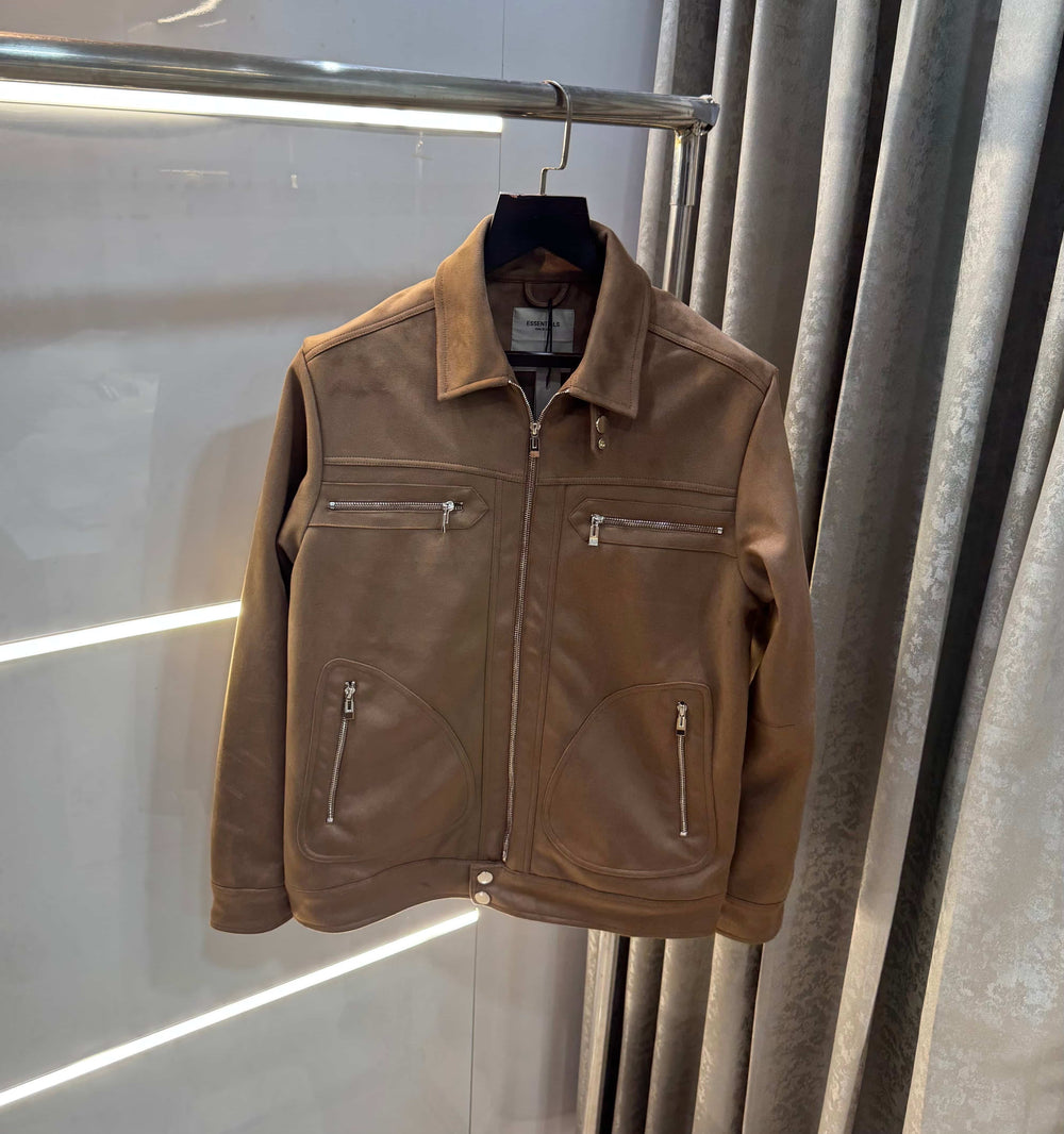 Essential Beige Imported Bomber Jacket