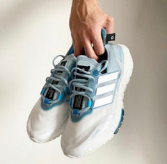 Adidas Ultraboost 22 COLD RDY Grey Silver Metallic Blue Rush
