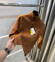 Ralph Lauren Brown Lambs Wool Knitted Pull Over