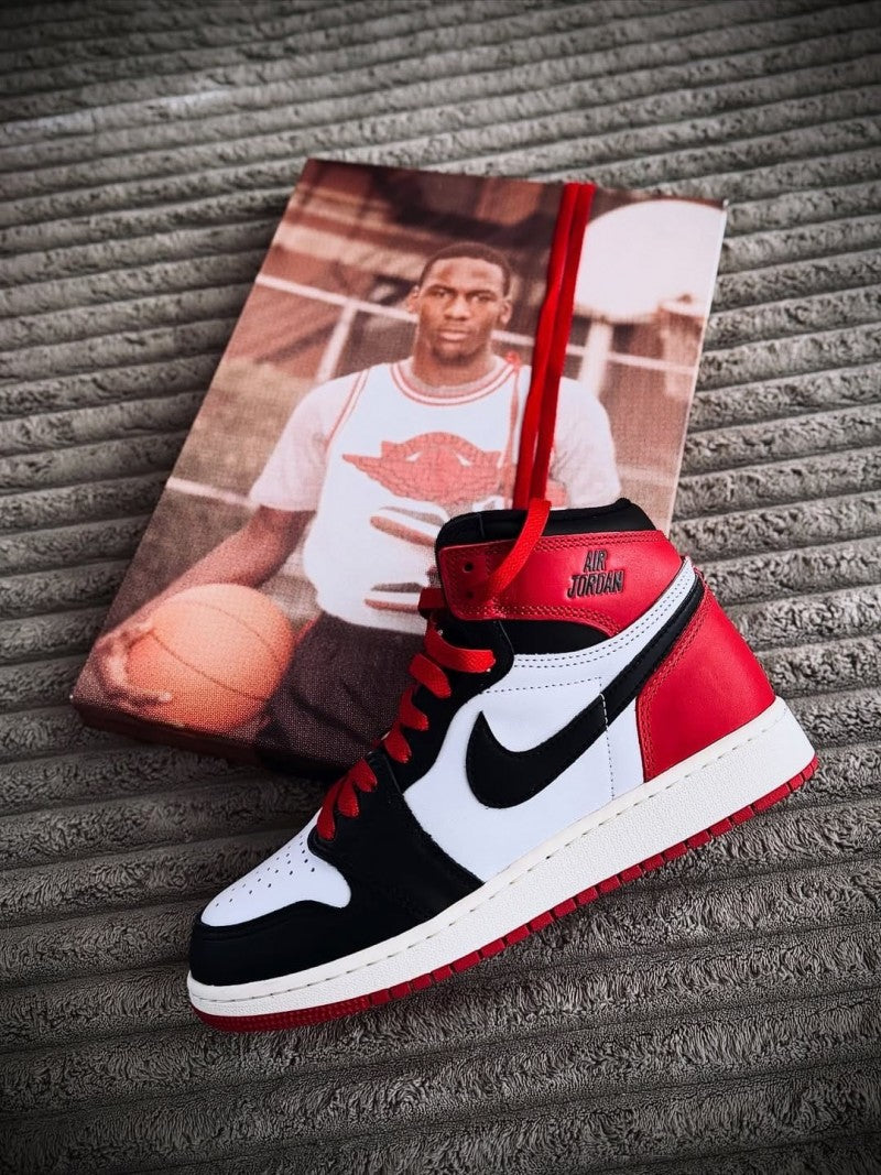 Nike Air Jordan 1 High BLACK TOE REIMAGINED (SEMI UA)