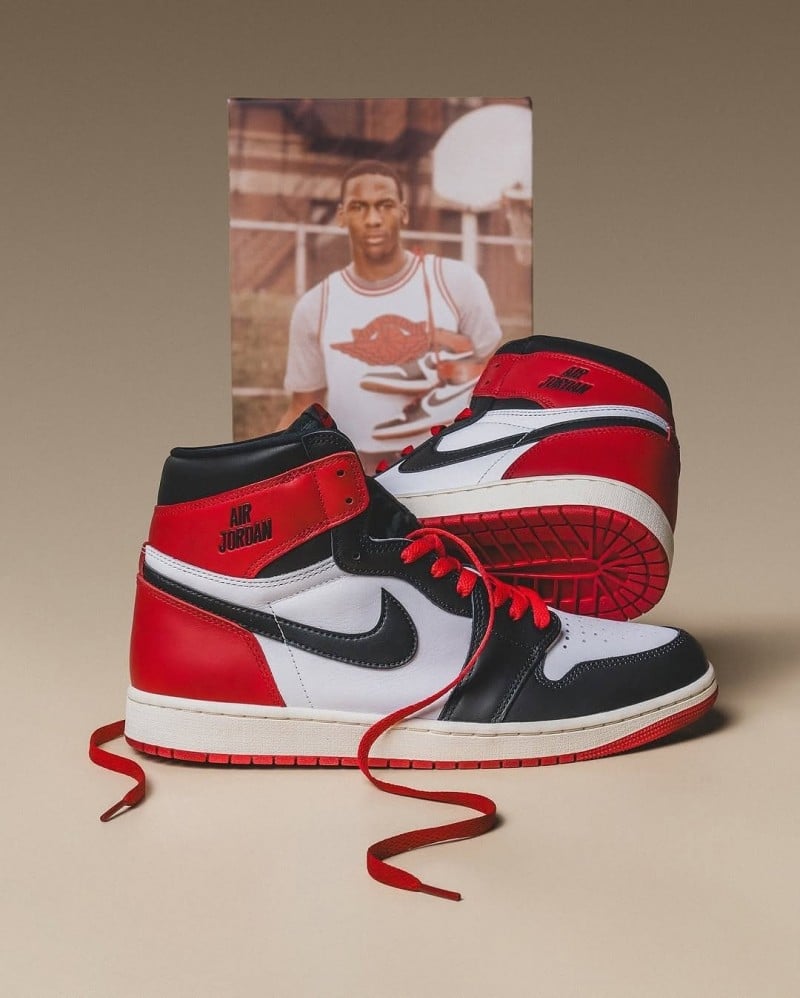 Nike Air Jordan 1 High BLACK TOE REIMAGINED (SEMI UA)
