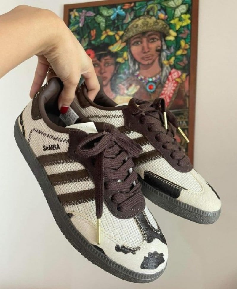 Adidas Samba Cow Print Brown