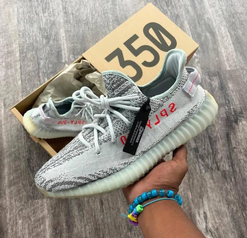 Adidas Yeezy Boost 350 V2 Blue Tint Semi UA with Full Kit Accessories