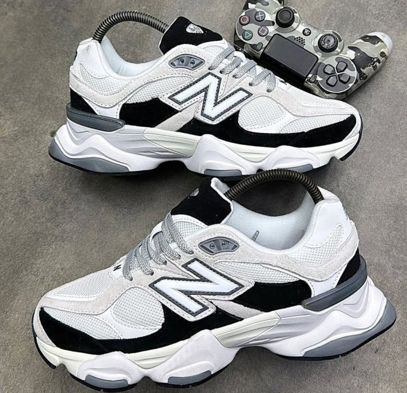 New Balance 9060 WHITE GREY JET BLACK