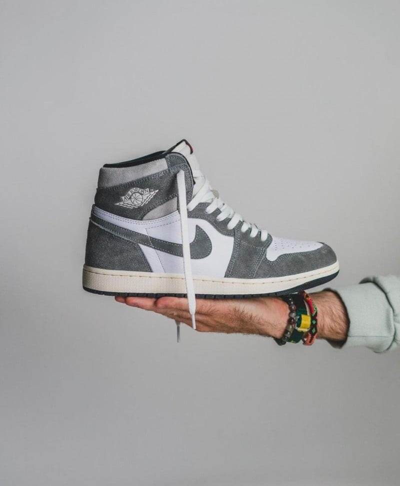 Nike Air Jordan 1 WASHED BLACK SEMI UA With Same OG BOX