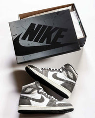 Nike Air Jordan 1 WASHED BLACK SEMI UA With Same OG BOX