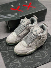 Jordan Retro 4 Kaws Cool Grey Glow In Dark Semi UA