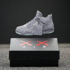 Jordan Retro 4 Kaws Cool Grey Glow In Dark Semi UA