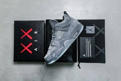 Jordan Retro 4 Kaws Cool Grey Glow In Dark Semi UA