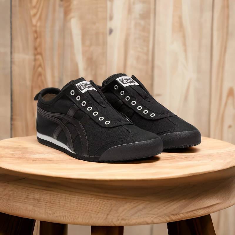 Onitsuka Tiger Sneakers MeXico 66 Slip On Black For Mens D-1774