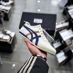 Onitsuka Tiger Mexico 66 Slip On Beige Navy Blue For Mens