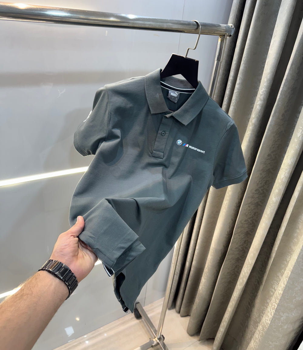Pum a Grey b..mW Edition Premium Polo T-Shirt