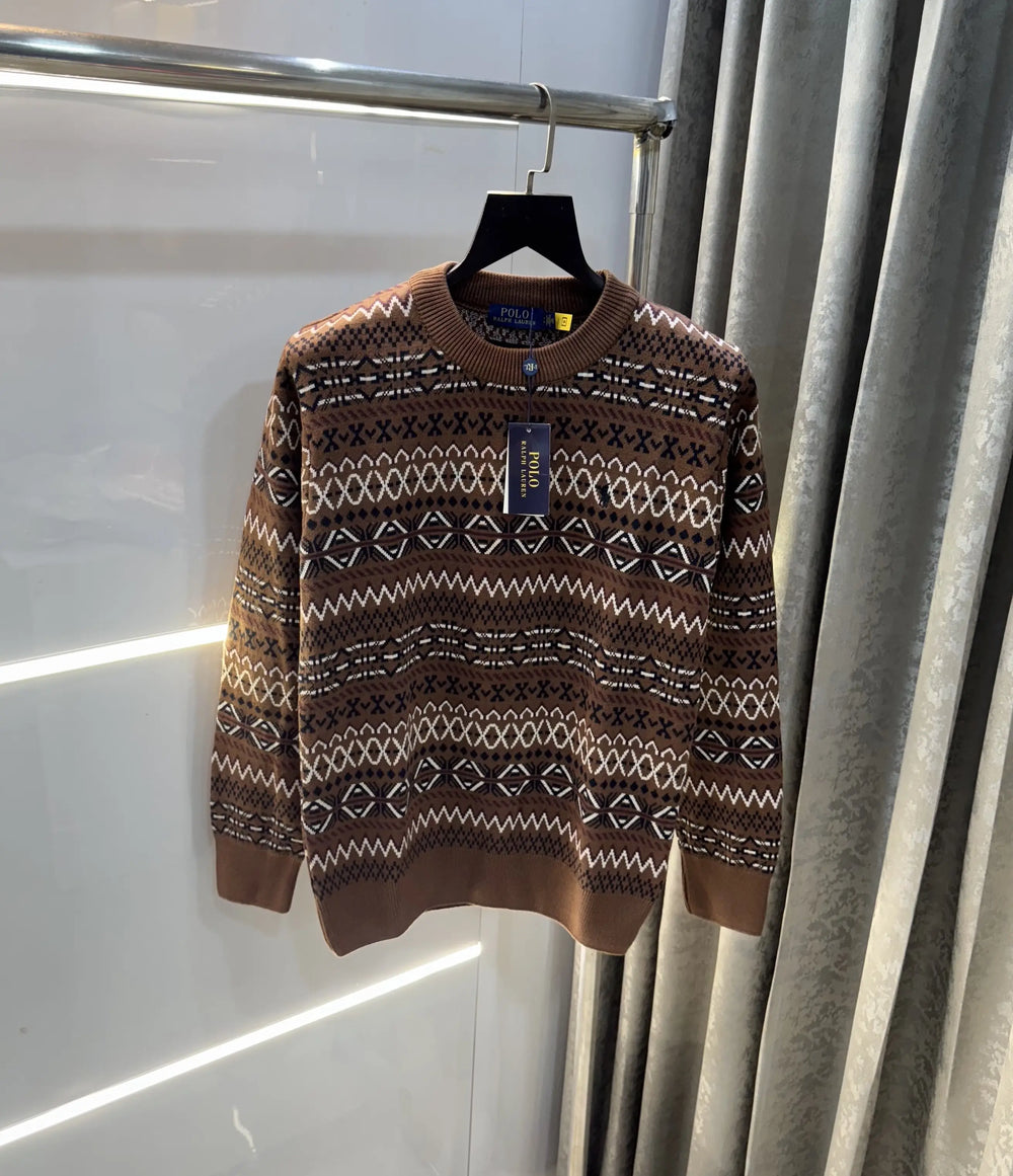 Ralph Lauren Brown Imported Knitted Pull Over