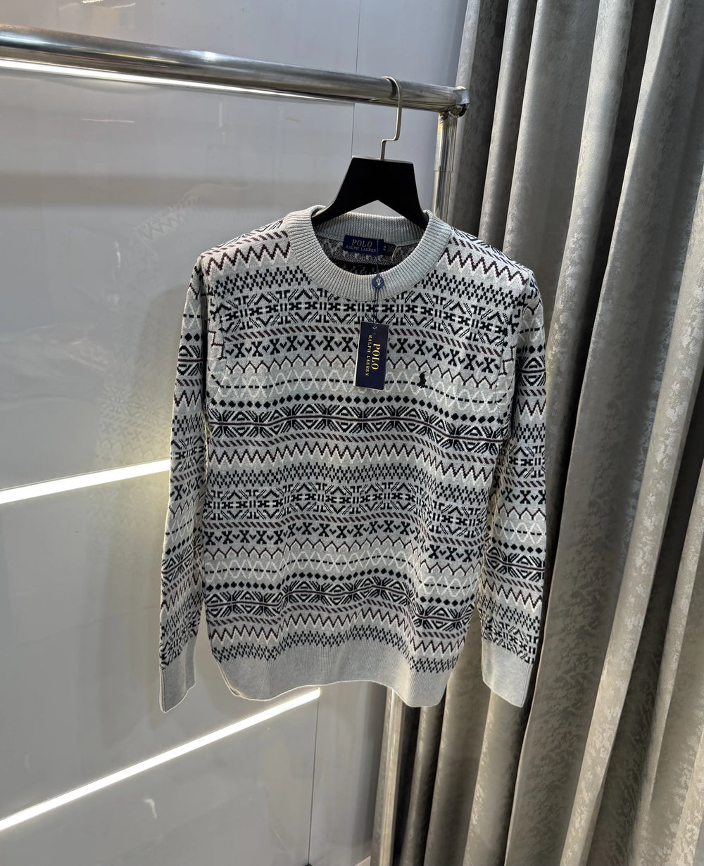 Ralph Lauren Grey Imported Knitted Pull Over
