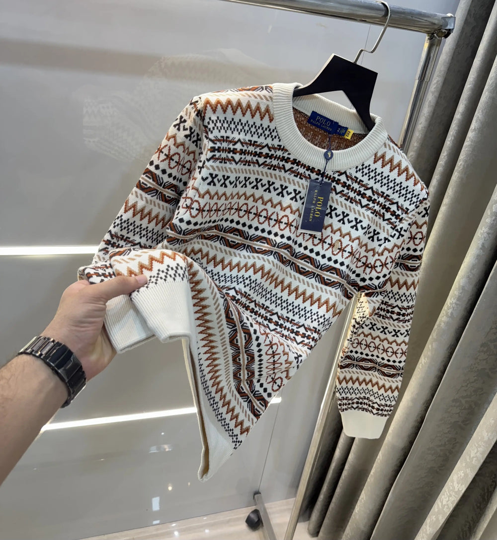 Ralph Lauren Cream Imported Knitted Pull Over