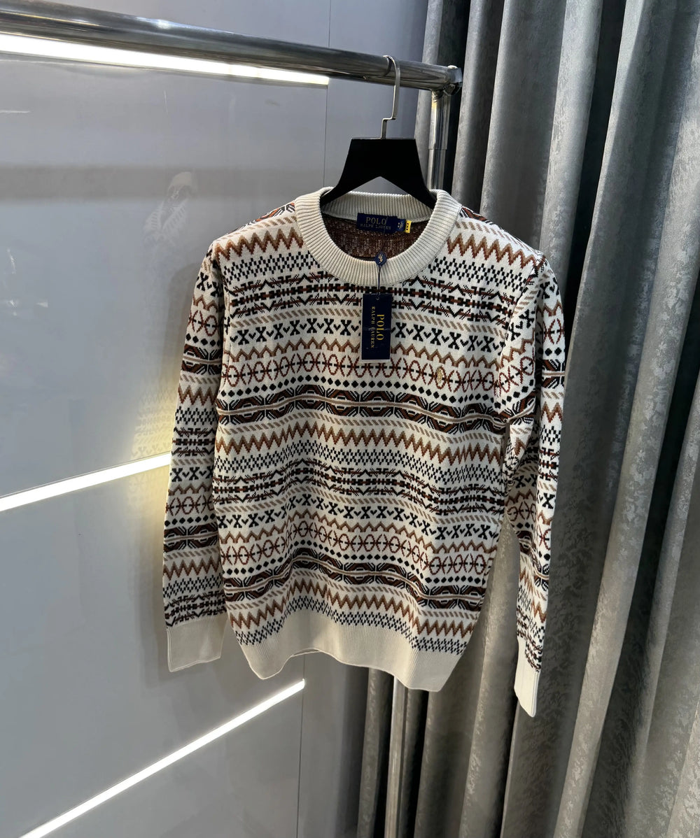Ralph Lauren Cream Imported Knitted Pull Over