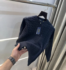 Ralph Lauren Navy Blue Knitted Imported Pull Over