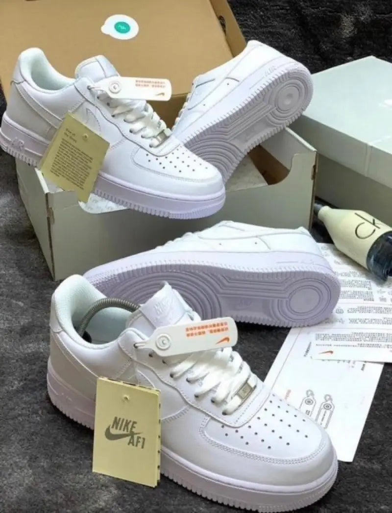 Nikee Airforce 1 White Pure Leather