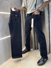 Arman i EXchang e Navy Blue Raw Wash Imported Denim