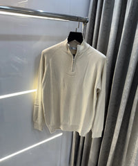 Zar a Cream Zip Premium Knitted Pull Over