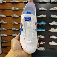 Onitsuka Tiger Mexico 66 Slip On White Blue Red Sneaker For Men