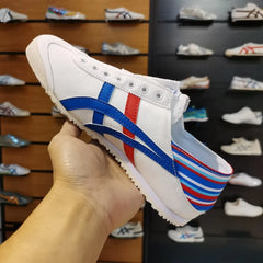 Onitsuka Tiger Mexico 66 Slip On White Blue Red Sneaker For Men