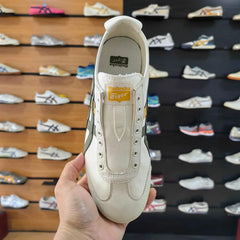 Onitsuka Tiger Mexico 66 Slip On Cream Spinach Green Yellow For Mens