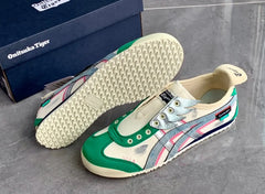 Onitsuka Tiger Mexico 66 x Panda Prank Slip On White Green With Accessories