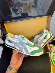 Onitsuka Tiger Mexico 66 x Panda Prank Slip On White Green With Accessories