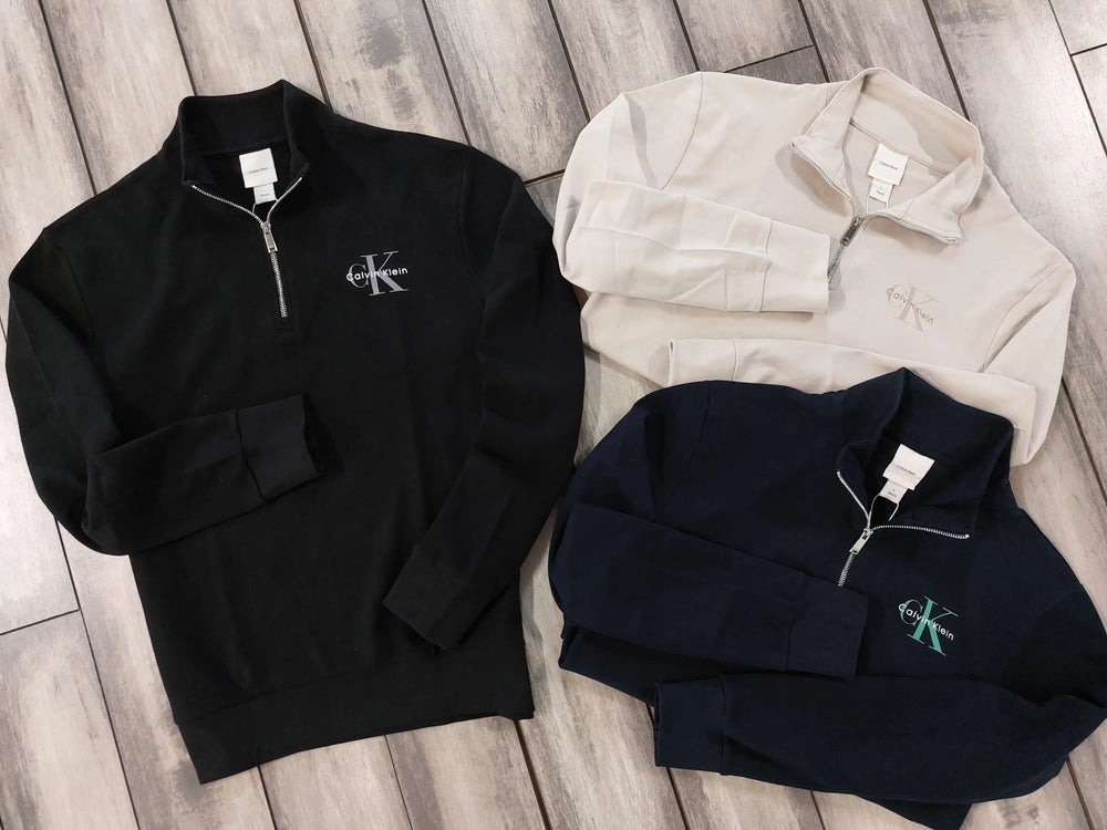 Calvin Klein Navy Blue Zip Premium Sweatshirt