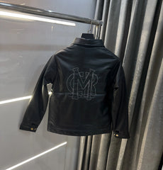 Lacost e Black Back Work Imported Leather Jacket
