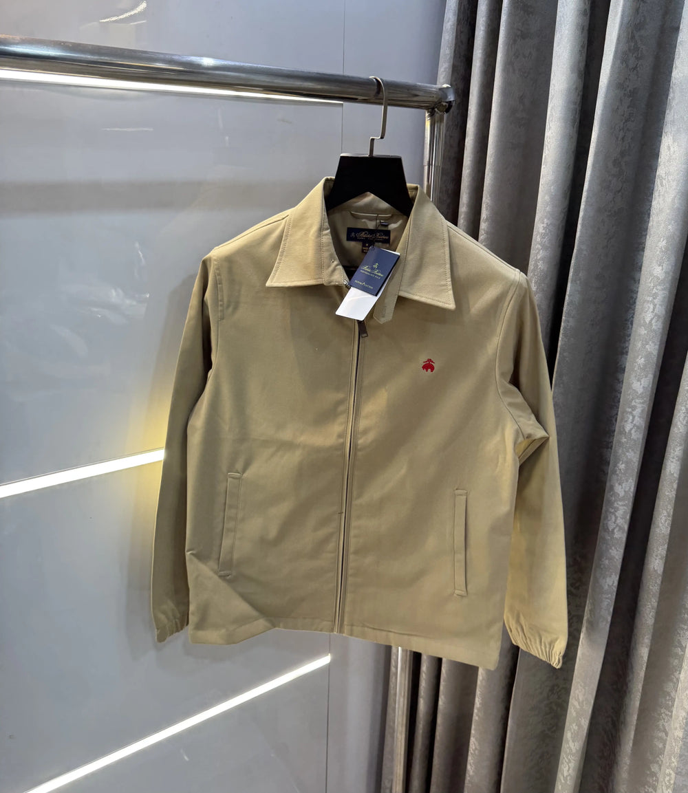 Brooks Brother Beige Imported Bomber Jacket