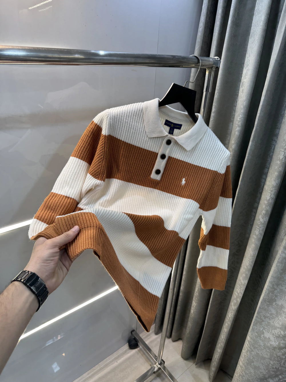 Ralph Lauren Mustard Imported Knitted Pull Over