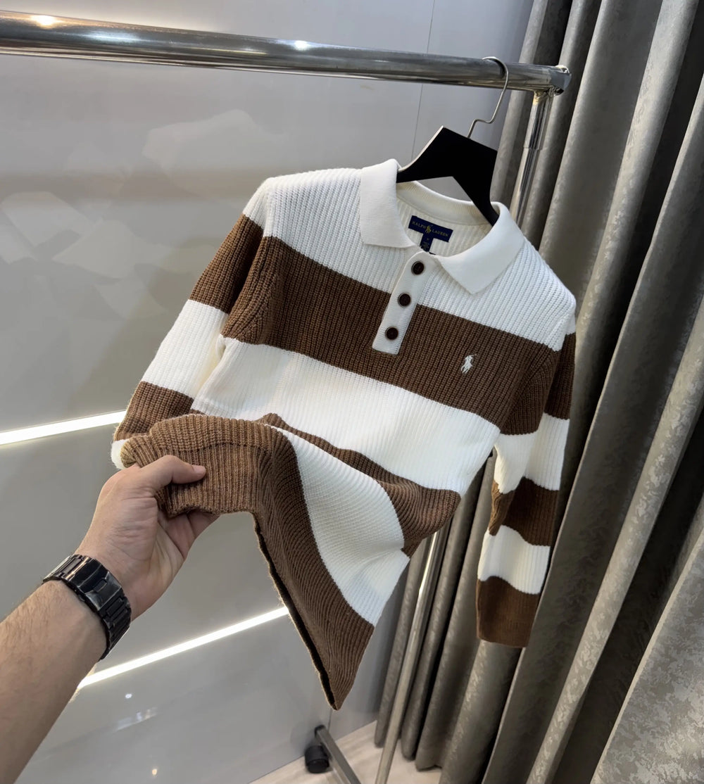 Ralph Lauren Brown Imported Knitted Pull Over