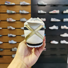Onitsuka Tiger Mexico 66 Cream Black Gold 1st Leather Quality Sneakers