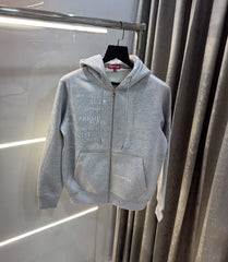 Suprem e Grey Imported Zipper Jacket