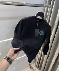 Louis Vuitton Black Imported Knitted Pull Over
