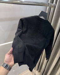 Louis Vuitton Black Imported Knitted Pull Over