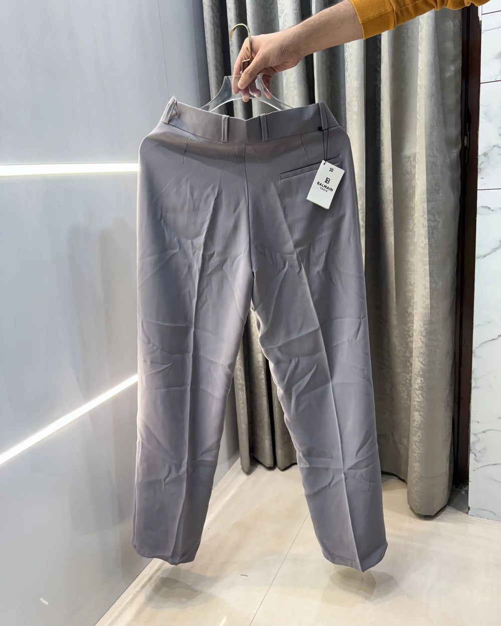 Balmai n Paris Grey Imported Boot Cut Trouser