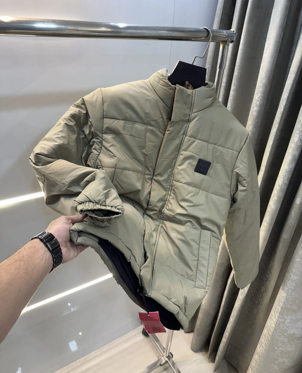 Hugo Bo$s Olive Premium Puffer Jacket