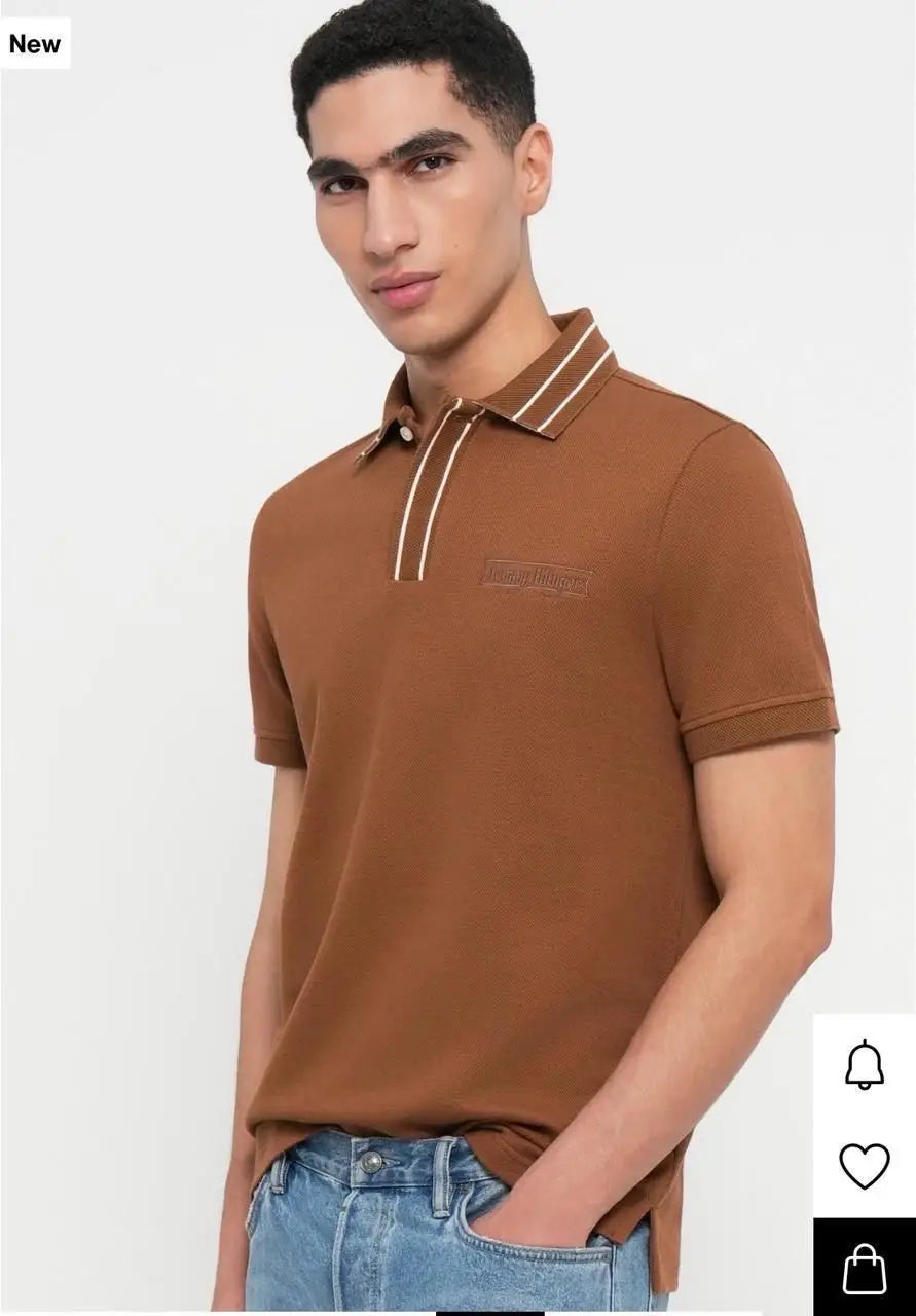 Tommy Hilfiger Brown Premium Polo T-Shirt