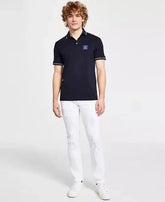 Arman i Exchange Navy Blue Patch Logo Premium Polo T-Shirt