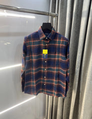 Ralph Lauren Navy Blue Brushing Checks Premium Shirt