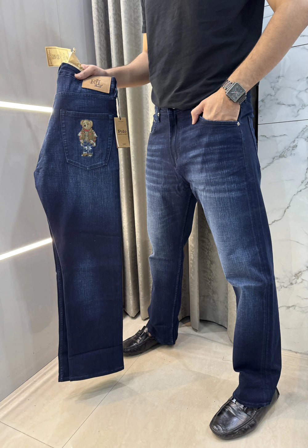 Ralph Lauren Dark Blue Teddy Edtion Imported Denim