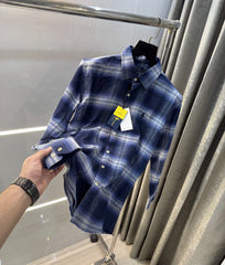 Ralph Lauren Blue Brushing Checks Premium Shirt