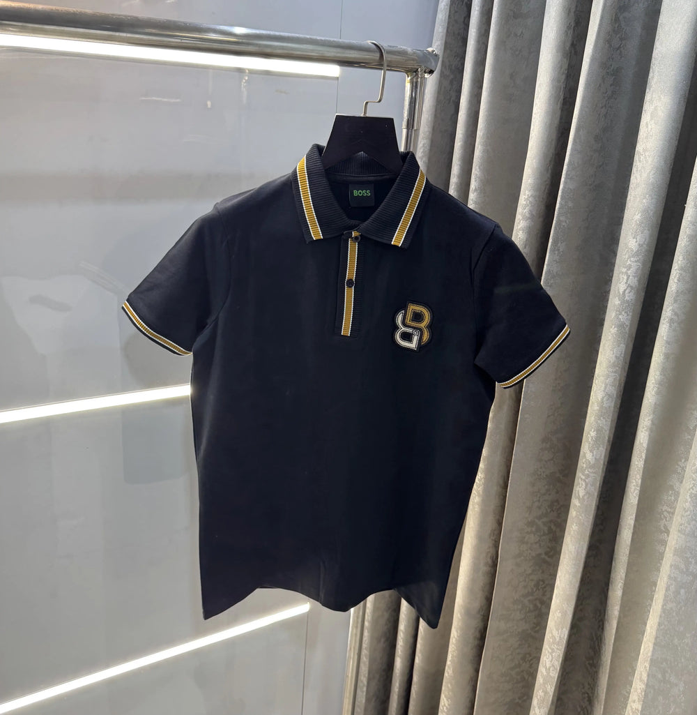 Hug o Boss Black Logo Work Premium Polo T-Shirt
