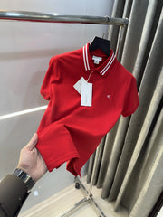 Calvin Klein Red Embroidery Logo Premium Polo T-Shirt