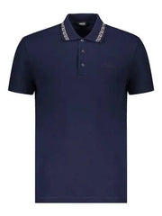 Versace Couture Petrol Blue Logo Work Imported Polo T-Shirt