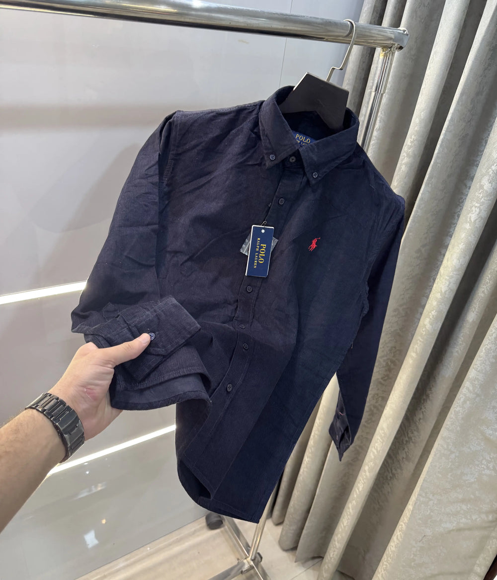 Ralph Lauren Navy Blue Embroidry Logo Premium Shirt